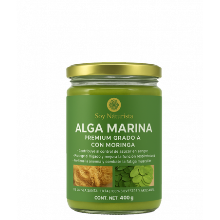 Imagen del envase y etiqueta Alga con Moringa